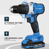 20V Brushless 130N Dual Speed Impact Drill