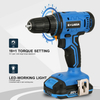20V Cordless 10mm Dual Speed Drill